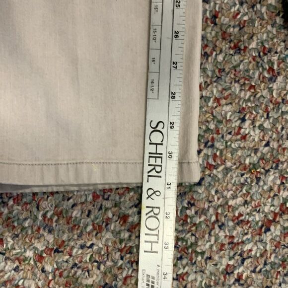 St John Sport Tan High Rise Straight Leg 5 Pocket Jean Style Pants Size 10 - Picture 11 of 12
